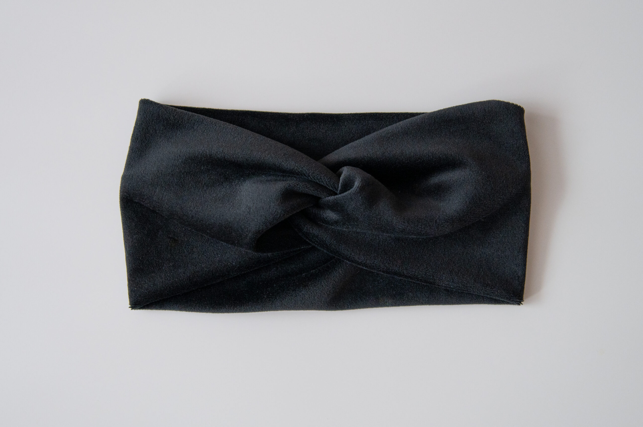 welurowa opaska na głowę czarna welurowa opaska na głowę czarna