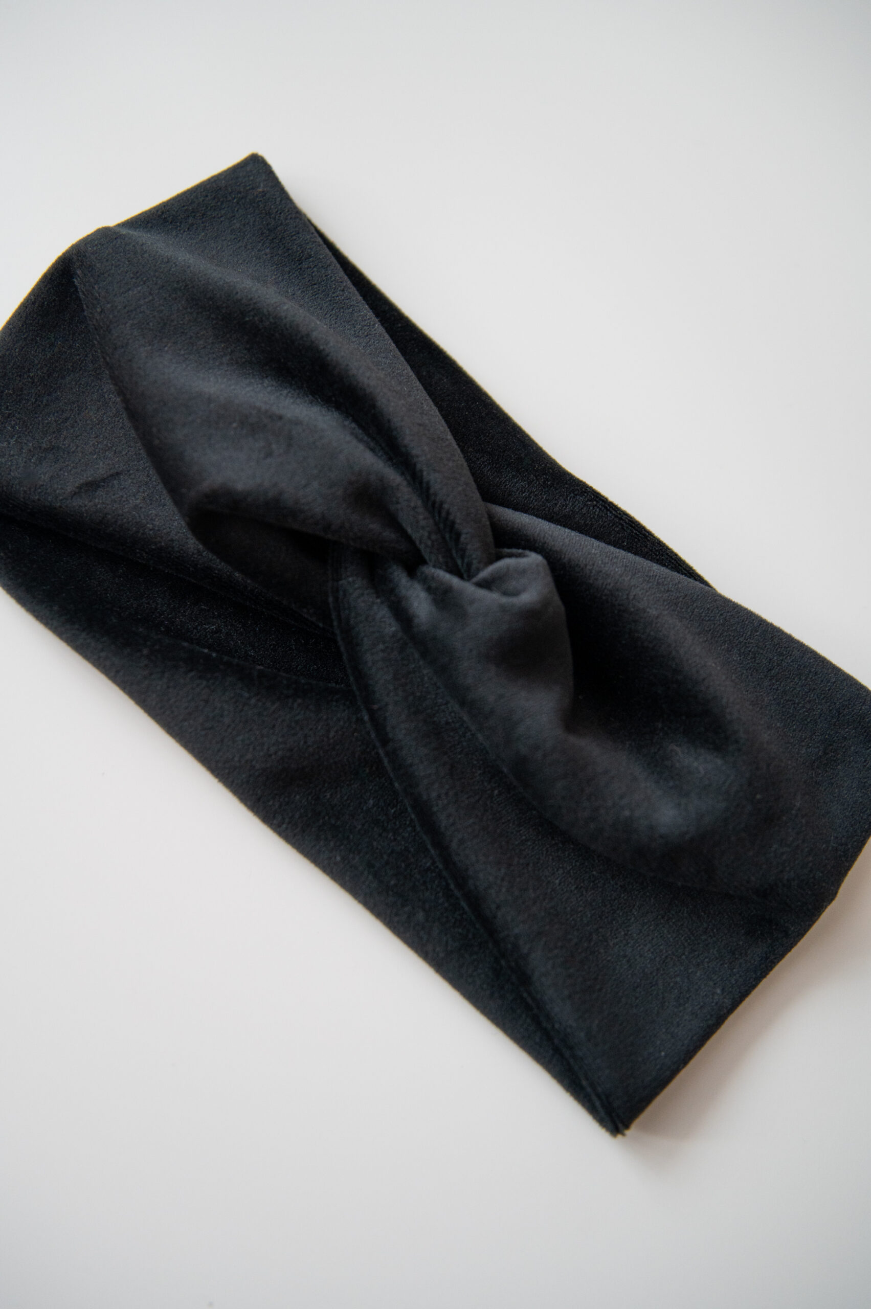 welurowa opaska na głowę czarna welurowa opaska na głowę czarna